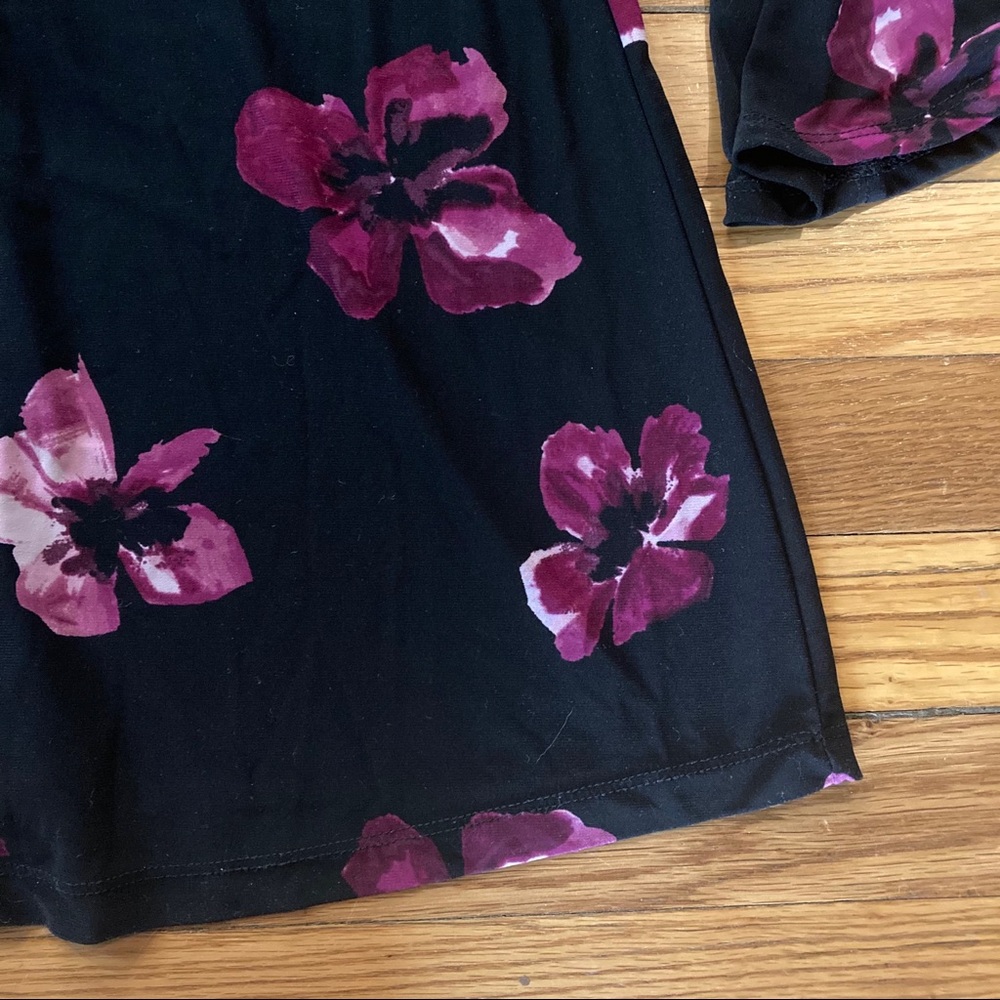 Tommy Hilfiger Black Floral Print Dress - Picture 5 of 13
